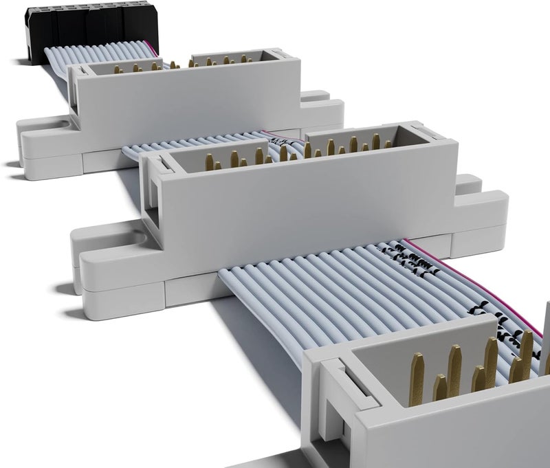 ExcelValley Eurorack Flat Ribbon Flying Bus Cable Modular Synth Synthesizer [30 cm - 11.81"] - Image 4